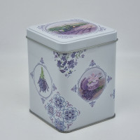 Черный чай с лавандой 80гр в железной банке Лаванда 3