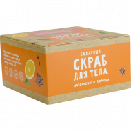 Сахарный скраб для тела Апельсин и корица 200гр Сахарный скраб для тела Апельсин и корица 200гр