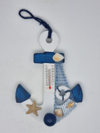 Декор настенный, панно с термометром «Якорь»