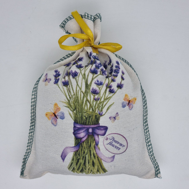 Чай черный в сувенирном мешке с лавандой 100гр Чай черный в сувенирном мешке с лавандой 100гр