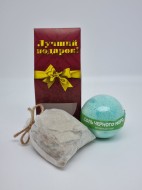 Набор 243 для бани соль для ванны зеленый чай и запарка экалипт лучший подарок