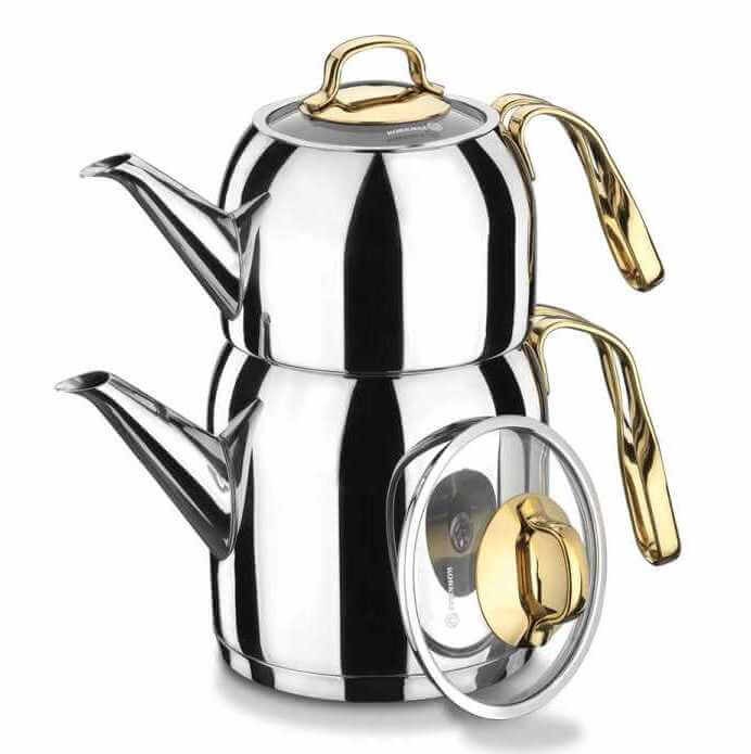 Набор чайников "GOLDIA KORKMAZ" 0.9/1.6л