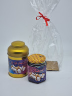 Набор 190 Праздничный чай ВИП и мед каштановый лучший подарок