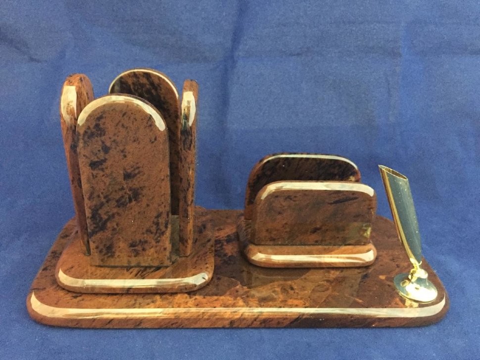 Настольный набор письменный маленький - 1500гр