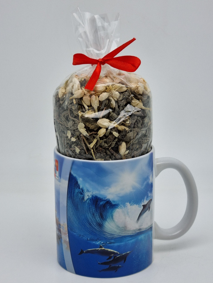 Зеленый чай с жасмином 105гр в кружке 200мл Олимпийский парк