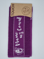 Полотенце махровое фиолетовое "Маме из Сочи" 35*60