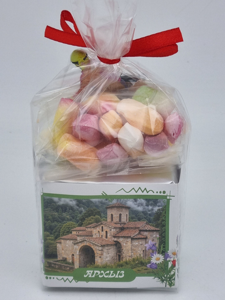 Чай зеленый ручной сбор 40гр + парварда 50гр Архыз с магнитом лыжник 1