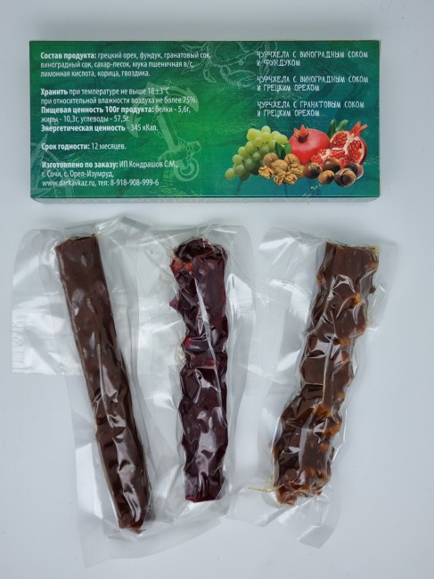 Ассорти чурчхелы из Красной поляны 290гр