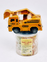 Машинка строительная инерционная + Рахат-лукум ассорти 100гр