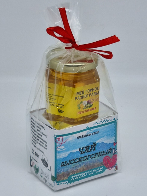 Краснополянский чай "Высокогорный" 40гр +мед 50гр Пятигорск Краснополянский чай "Высокогорный" 40гр +мед 50гр Пятигорск