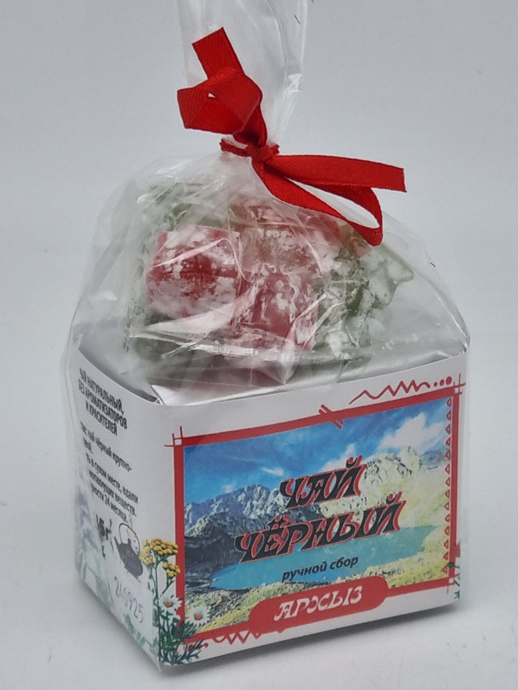 Чай черный ручной сбор 35гр +лукум 50гр Архыз