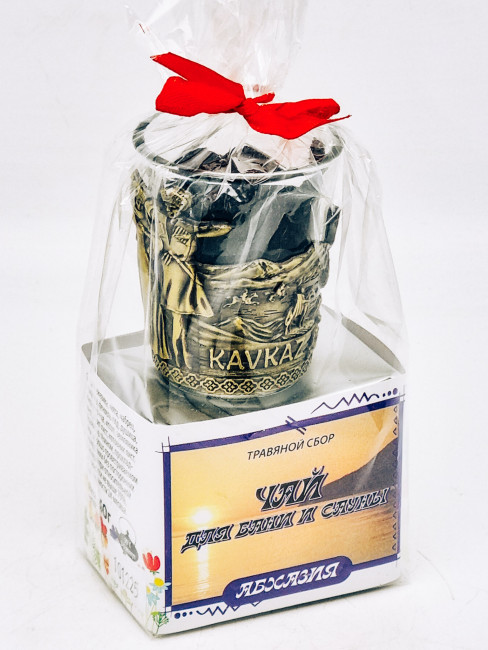 Краснополянский чай "для сауны и бани" 40гр Абхазия с сувениром стопка Краснополянский чай "для сауны и бани" 40гр Абхазия с сувениром стопка