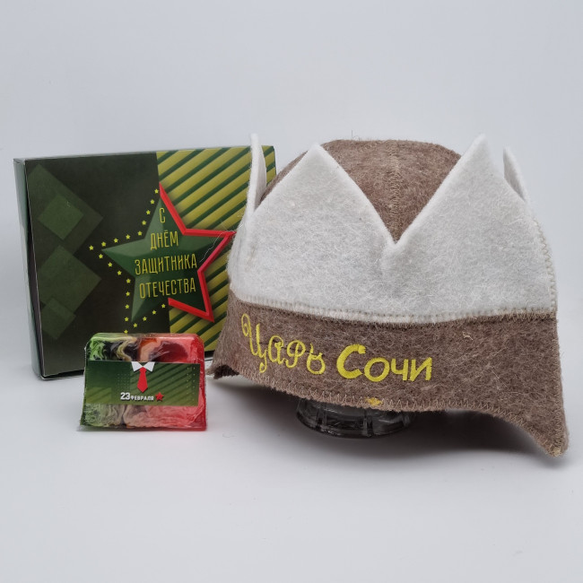 Набор для бани корона "Царь" с 23 февраля