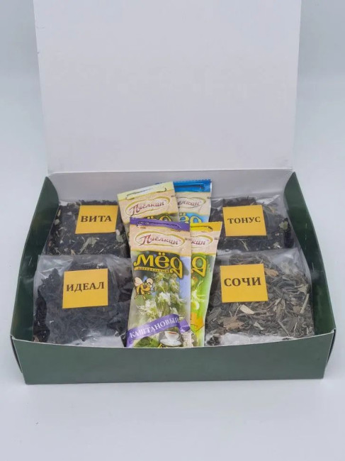 Медово-чайная коллекция в сашетах лучший подарок