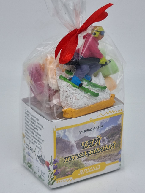 Краснополянский чай "Перевальный" 40гр + парварда 50гр Архыз с магнитом лыжник 1 Краснополянский чай "Перевальный" 40гр + парварда 50гр Архыз с магнитом лыжник 1