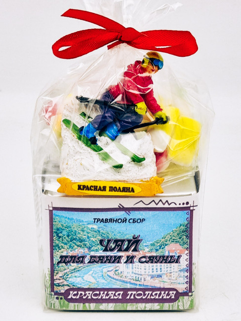 Краснополянский чай "для сауны и бани" 40гр +парварда 50гр Красная поляна с магнитом лыжник 1 Краснополянский чай "для сауны и бани" 40гр +парварда 50гр Красная поляна с магнитом лыжник 1