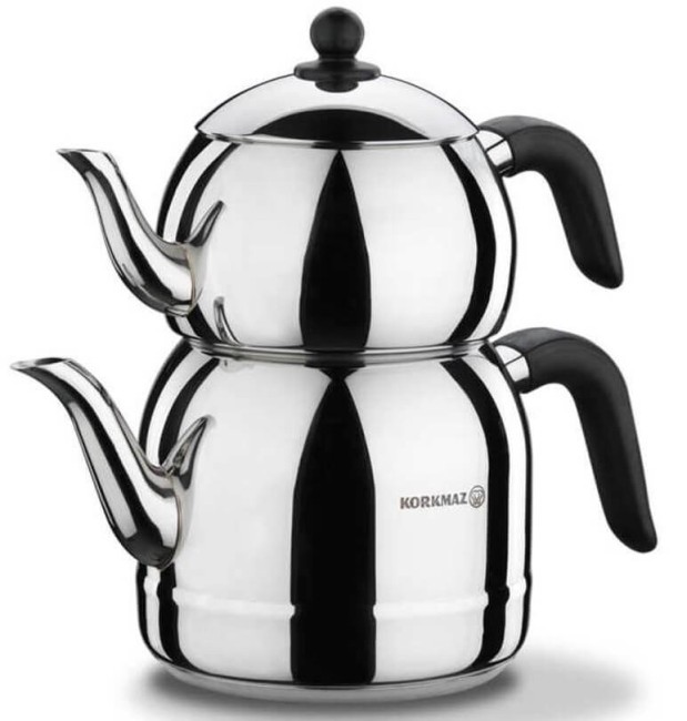 Набор чайников "RETRO BLACK KORKMAZ" 1.1/2,5л