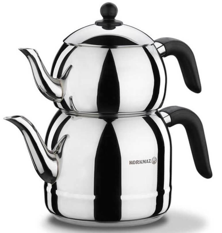 Набор чайников "RETRO BLACK KORKMAZ" 1.1/2,5л