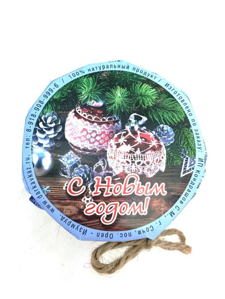 Мед с пыльцой 170гр с новым годом