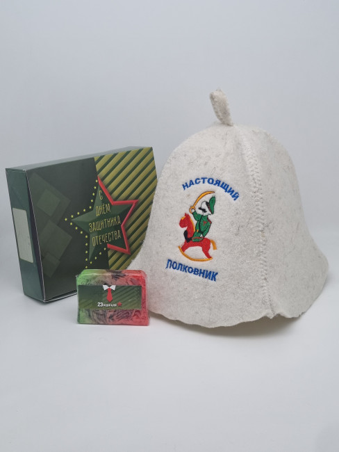 Набор для бани "Настоящий полковник" с 23 февраля