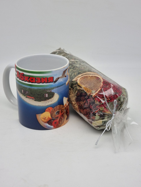 Набор кружка 250мл с Травяным чаем "Имбирный" Абхазия