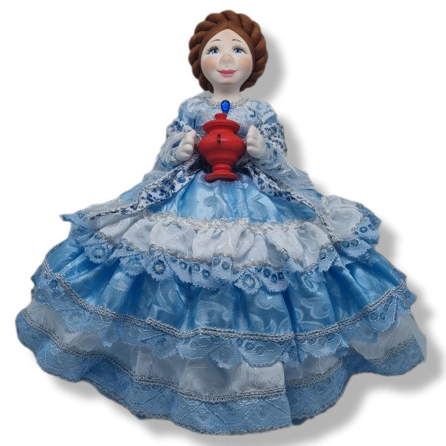 Грелка на чайник или самовар "Кукла Эльза" диаметр 60см