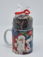 Кружка 250мл с черным фруктовым чаем 60гр с новым годом