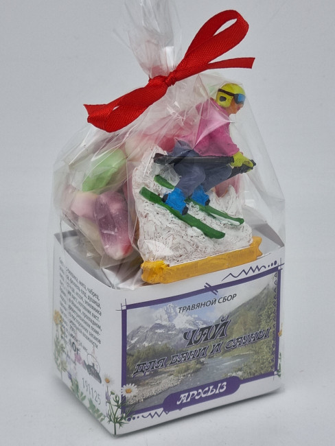 Краснополянский чай "для сауны и бани" 40гр +парварда 50гр Архыз с магнитом лыжник 1 Краснополянский чай "для сауны и бани" 40гр +парварда 50гр Архыз с магнитом лыжник 1