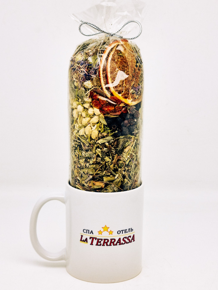 Чай Краснополянский  Букет здоровья с кружкой Ла Терраса