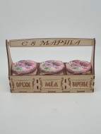 Набор 52 Подарочный варенье, мед акациевый, мед с орехами с 8 марта
