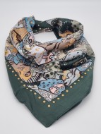 Платок "Коты" в ассортименте 90*90см Платок "Коты" в ассортименте 90*90см