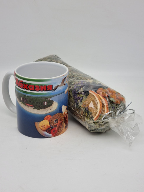 Набор кружка 250мл с Травяным чаем "Букет здоровья" Абхазия