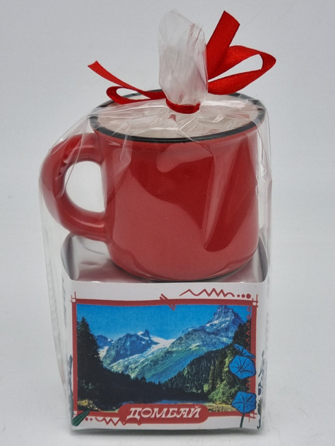 Чай черный ручной сбор 35гр + кружка мини Домбай