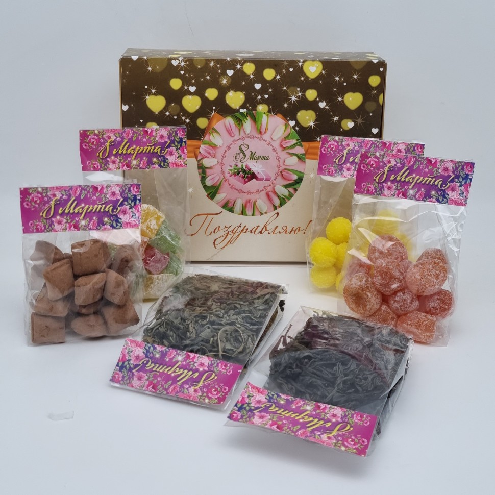 Набор Праздничный ассорти сладостей с 8 марта