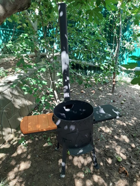 Печь на 12л с двумя съемными столиками