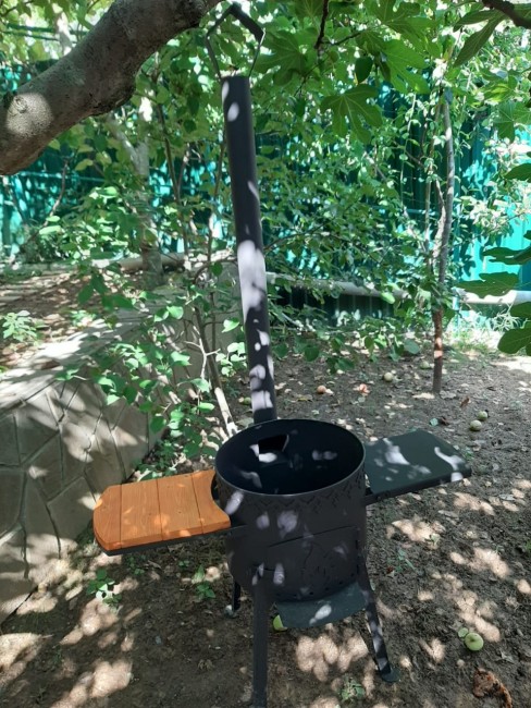 Печь на 12л с двумя съемными столиками