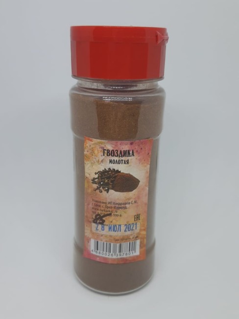 Гвоздика молотая в баночке 85гр