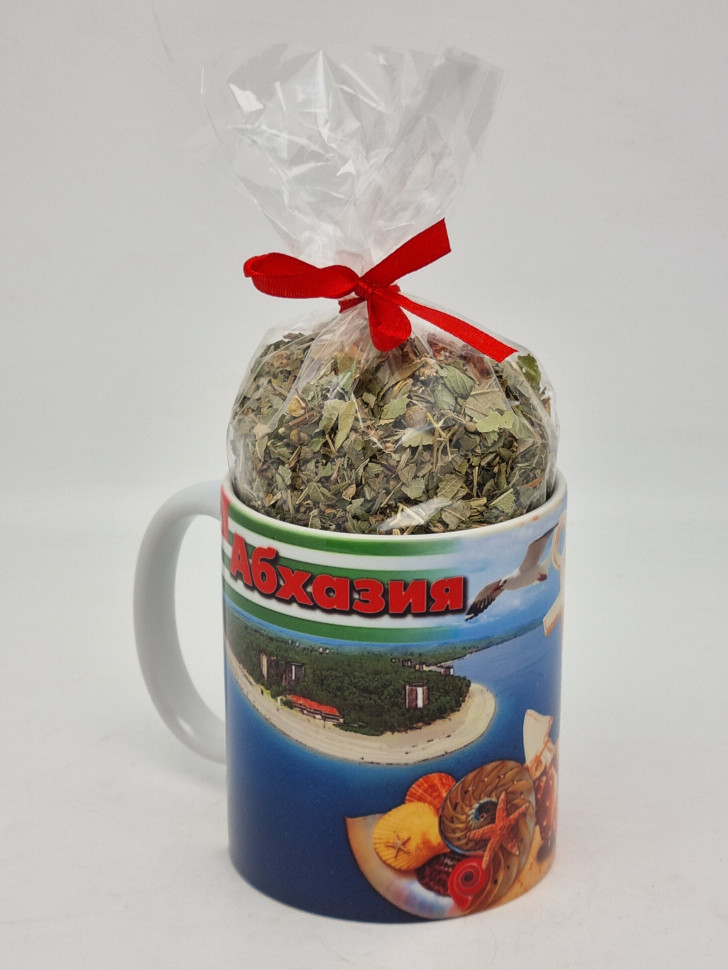 Кружка 250мл с Травяным чаем 50гр "Абхазия"