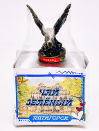 Чай зеленый ручной сбор 40гр Пятигорск с сувениром орел средний Чай зеленый ручной сбор 40гр Пятигорск с сувениром орел средний