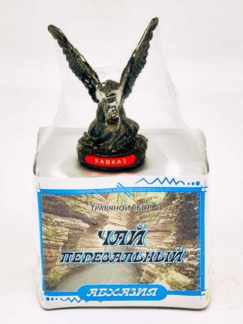 Краснополянский чай "Перевальный" 40гр Абхазия с сувениром орел средний