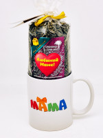 Подарочный набор маме чай зеленый ручной сбор 100гр в кружке 300мл