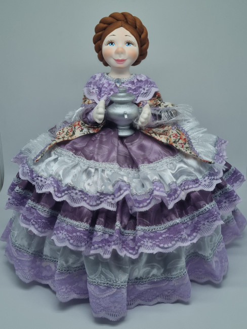 Грелка на чайник или самовар "Кукла Амалия" диаметр 60см