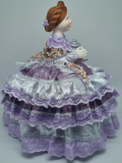 Грелка на чайник или самовар "Кукла Амалия" диаметр 60см