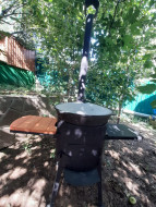 Печь на 12л с двумя съемными столиками комплект №1 Печь на 12л с двумя съемными столиками комплект №1