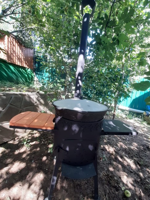 Печь на 12л с двумя съемными столиками комплект №1 Печь на 12л с двумя съемными столиками комплект №1