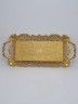 Поднос из замака цвет золотой