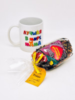 Подарочный набор маме краснополянский чай Тонус ручной сбор 100гр в кружке 300мл