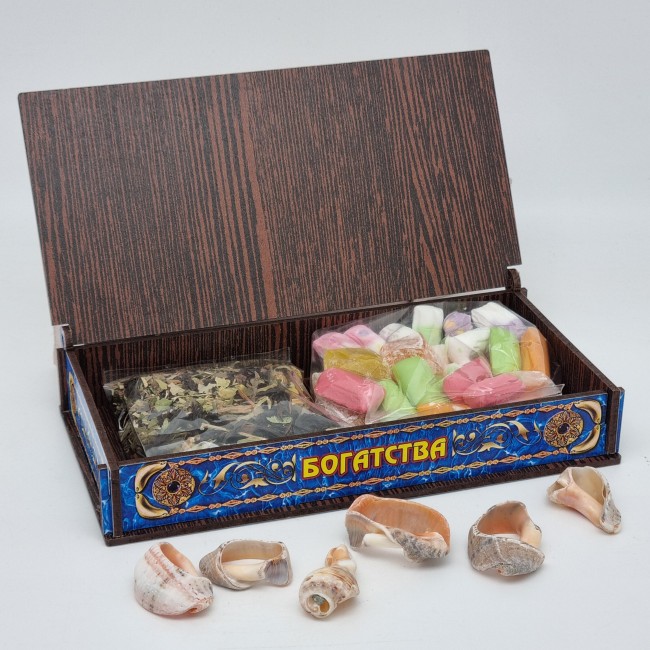 Сокровища Сочи Шкатулка №2 со сладостями и чаем Сокровища Сочи Шкатулка №2 со сладостями и чаем