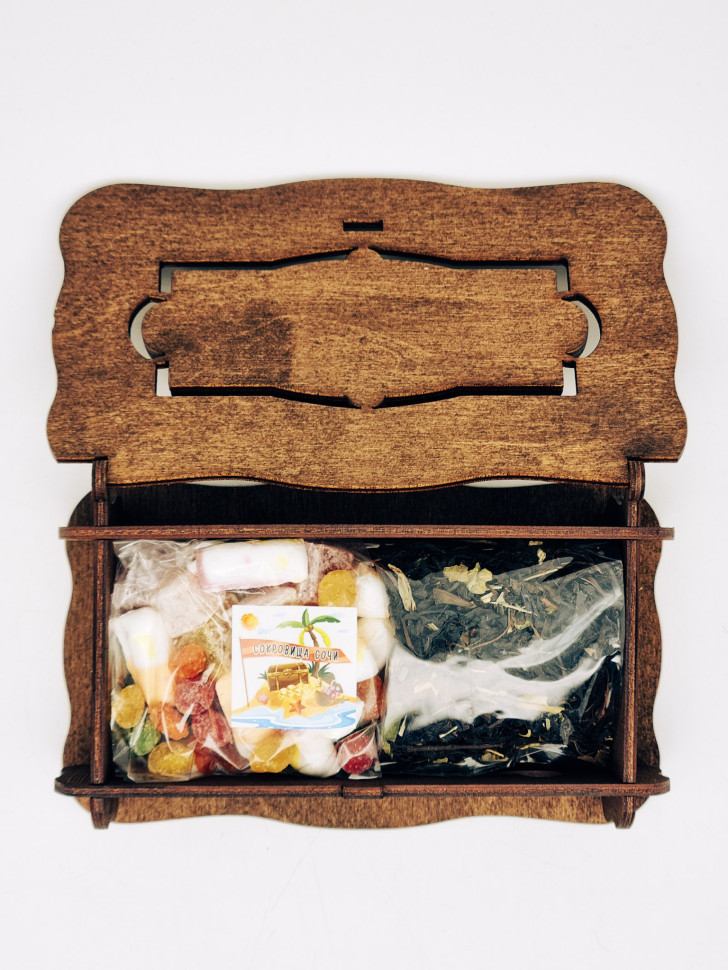 Сокровища Сочи Шкатулка №2 со сладостями и чаем