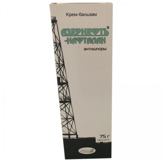 Крем-бальзам Азернефть-Нафталан "Антишпоры" 75гр Крем-бальзам Азернефть-Нафталан "Антишпоры" 75гр
